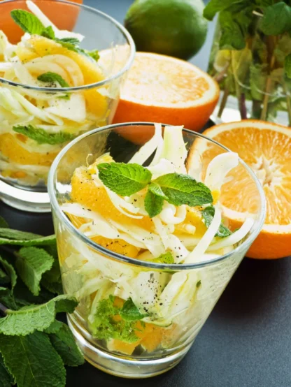 Fenchelsalat mit Orangenspalten