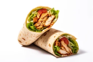 Halber Hähnchen Wrap