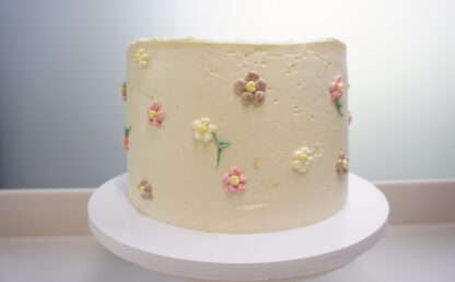 Happy Birthday Cake "Pastel Flowers" – Bild 2